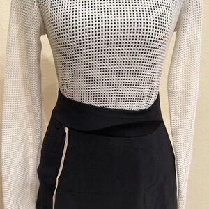 Zara Black and White Skort